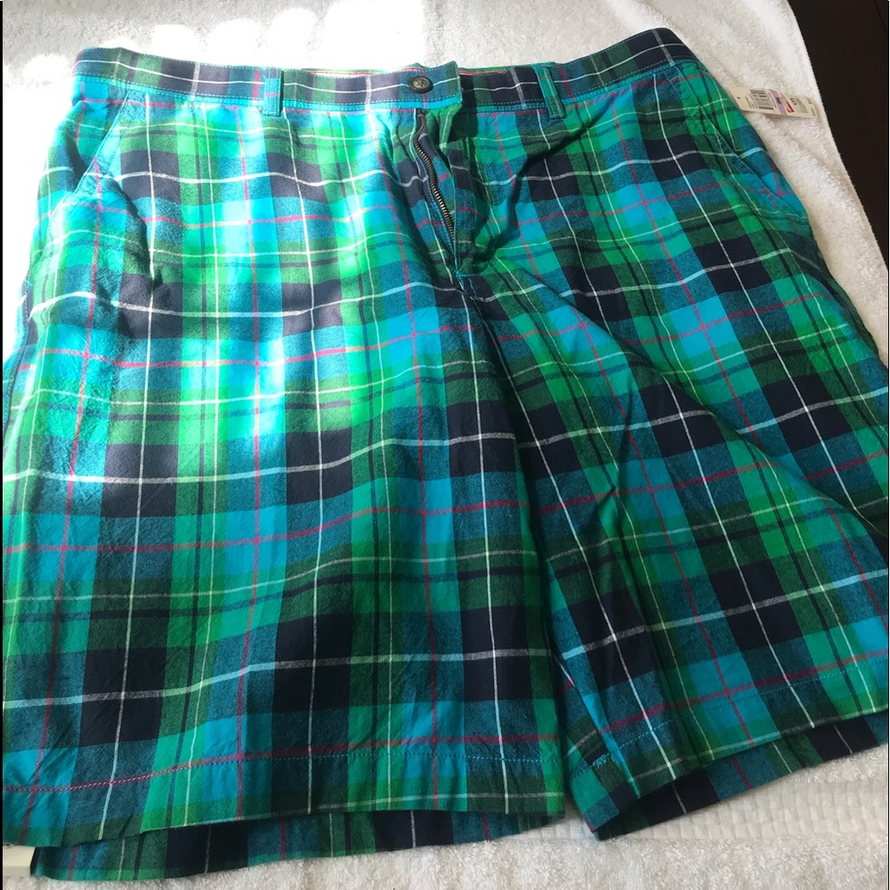 New mens izod flat front shorts size 38